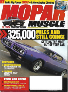 MOPAR MUSCLE 2012 MAR - CHEAP POWER, 300D CURISER, GOLD CERTIFICATION